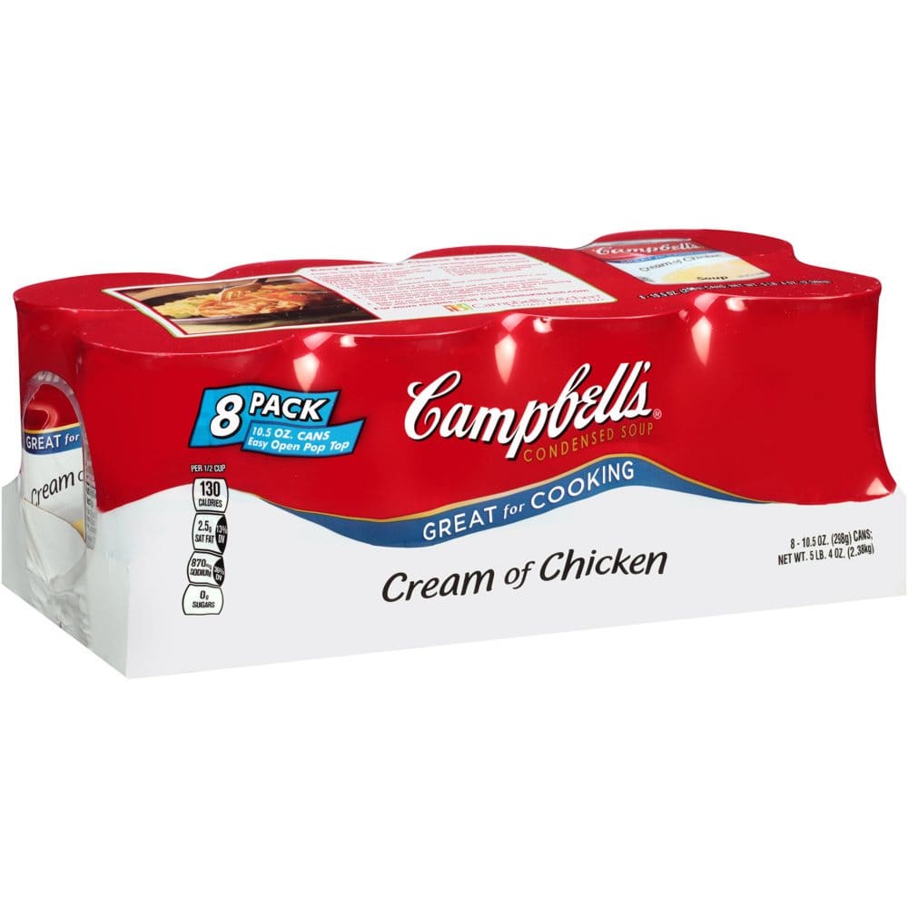 Campbells Condensed Cream Of Chicken Soup 105 Oz 8 Pk Pack Of 2 Shelhealth 9571