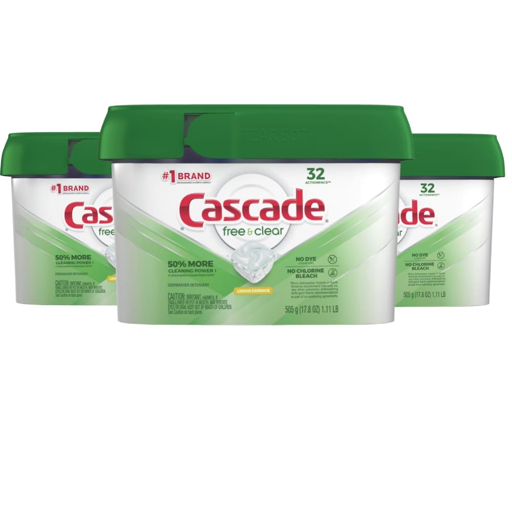 Cascade Platinum Dishwasher Pods, ActionPacs Dishwasher Detergent with  Dishwasher Cleaner Action, Fresh Scent, 36 count