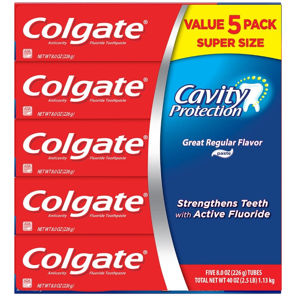 Colgate Cavity Protection Fluoride Toothpaste, Great Regular Flavor - 2.5 oz tube