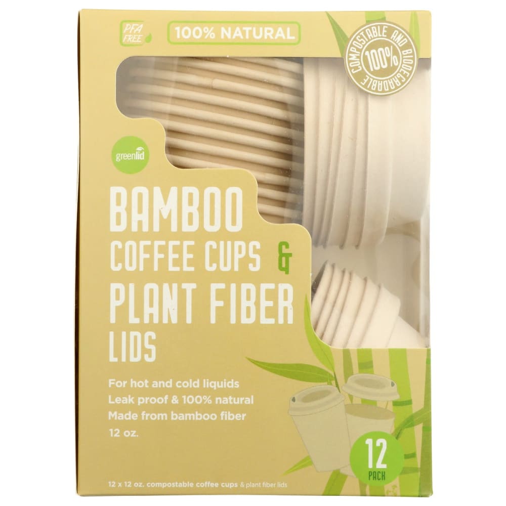 Compostable Bamboo Fiber Cup - 12 Pack