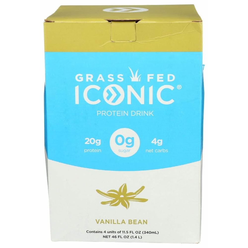  Iconic Protein Drinks, Vanilla Bean (4 Pack)