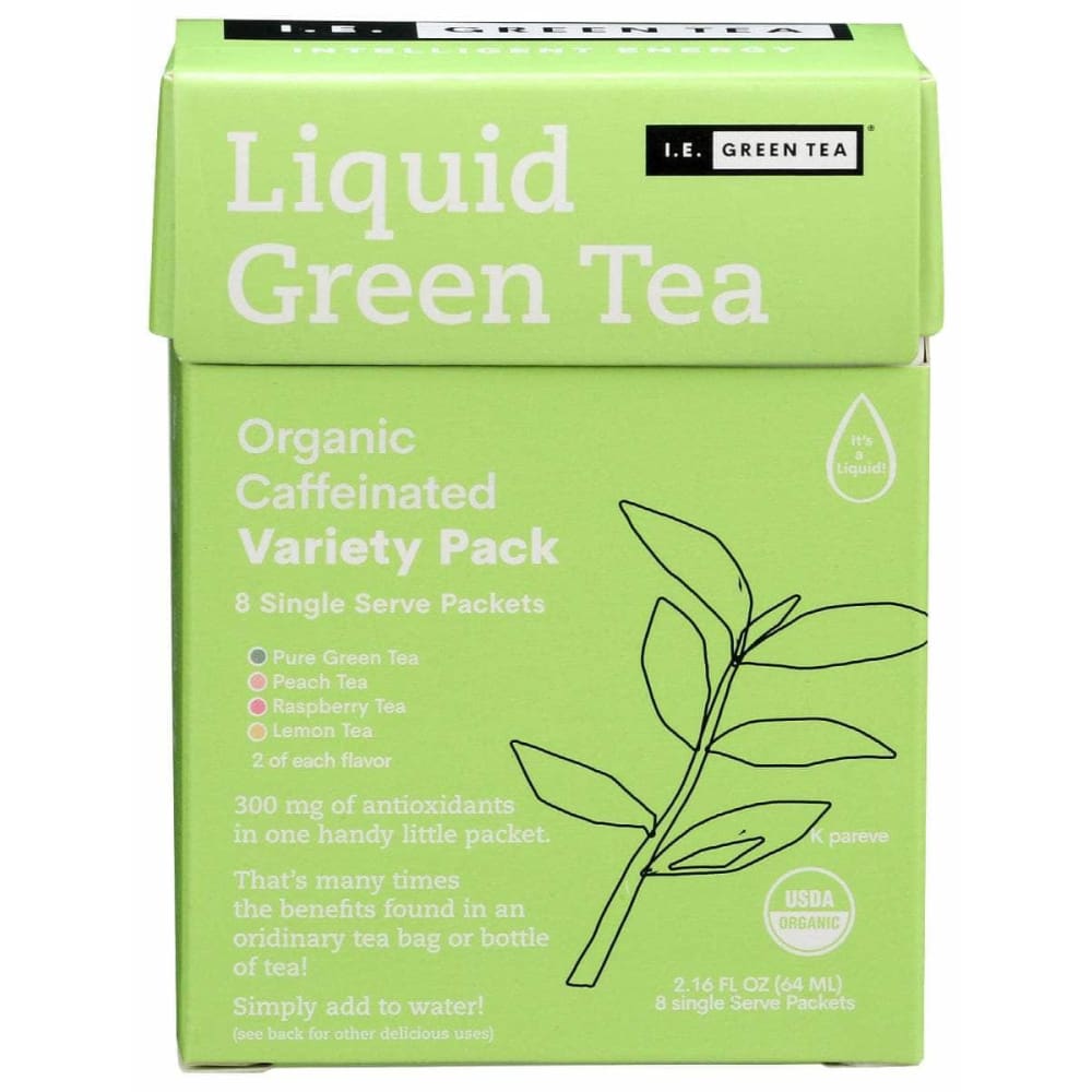 Ie Green Tea: Peach Green Tea, 8 Pk