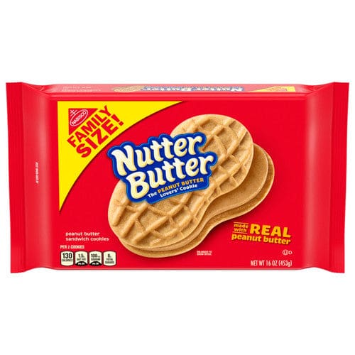 Nutter Butter Sandwich Cookies, 16 Ounces, 12 per Case, Price/Case