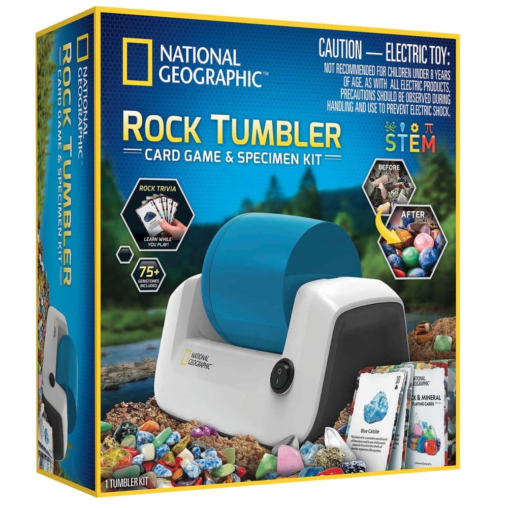 National Geographic Durable Hobby Rock Polisher Tumbler Starter Complete  Kit NEW