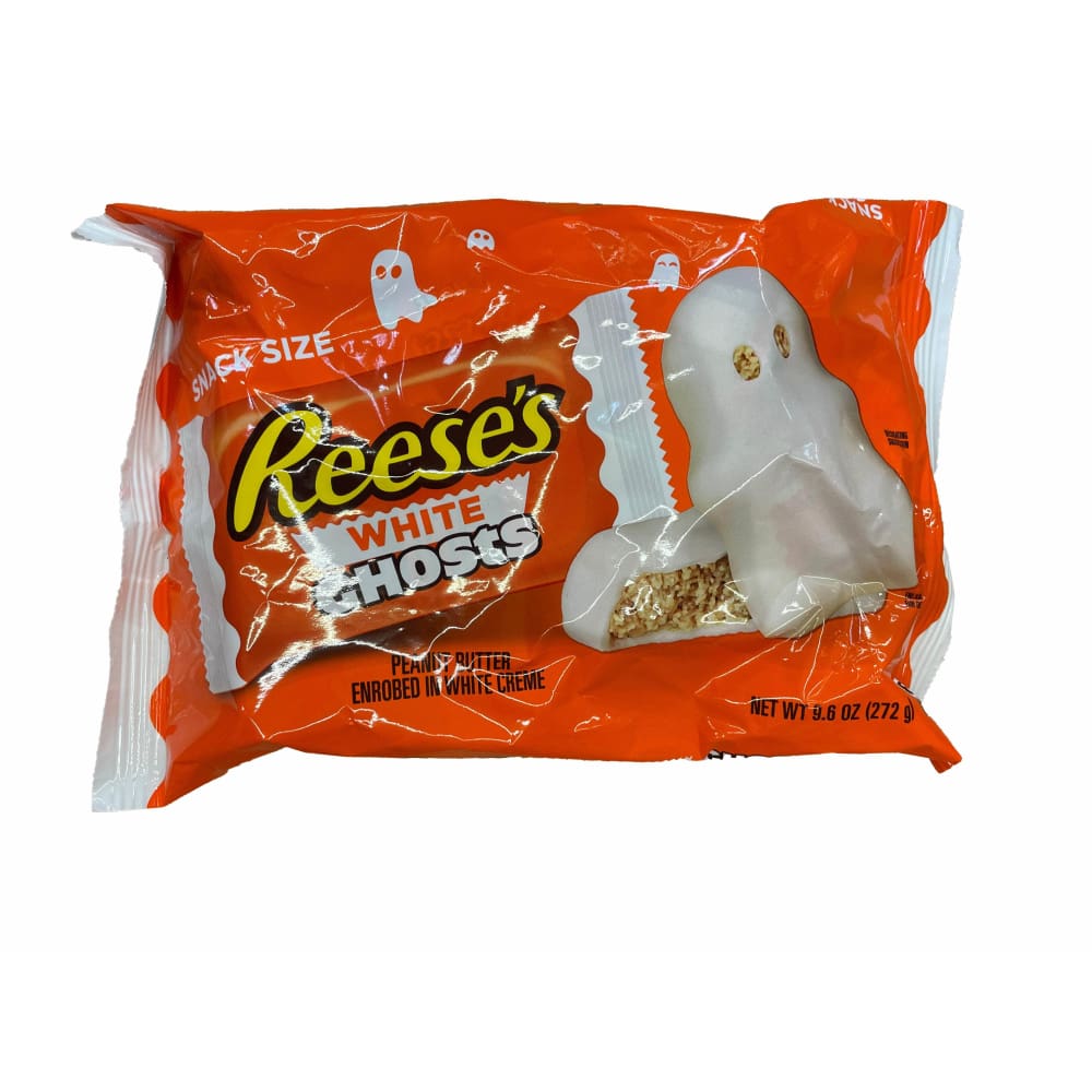 Reese's 9.6 oz White Creme Peanut Butter Ghosts Snack Size Candy Bag -  47634