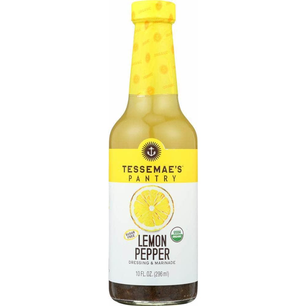 Tessemae's Pantry Dressing & Marinade, Lemon Pepper - 10 fl oz