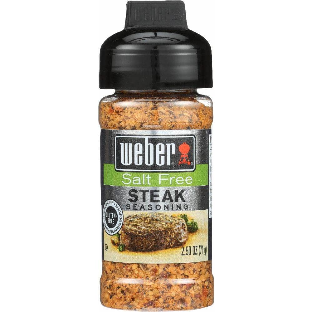 Weber Seasoning, Salt Free, Steak - 2.50 oz