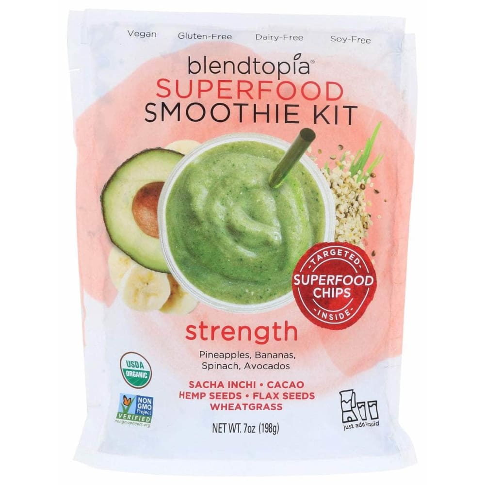 Blendtopia Organic Energy Superfood Smoothie Kit, 7 Ounce -- 6 per case
