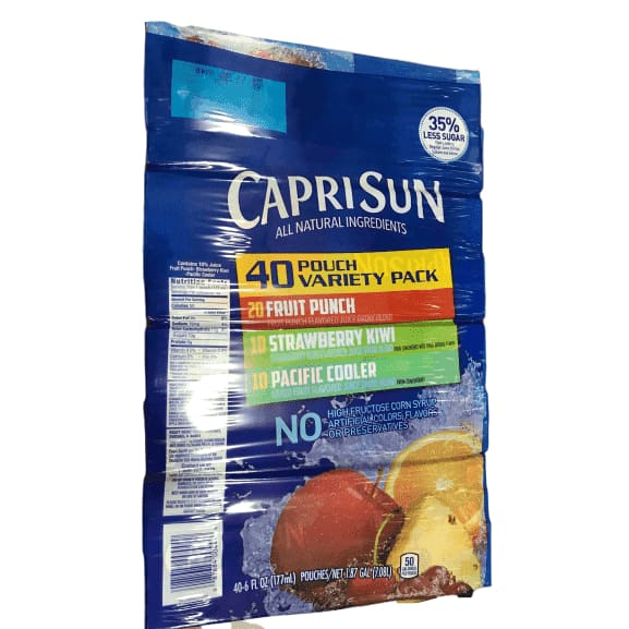 Capri Sun Variety, Pouchs, 6 fl oz, 40 ct