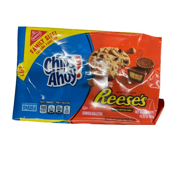 Chips Ahoy! Cookies, Peanut Butter Cups, Family Size! 14.25 Oz