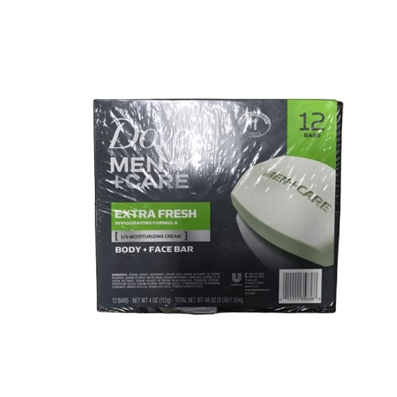 Dove Men Soap Bar + Care Extra Fresh, 14 ct