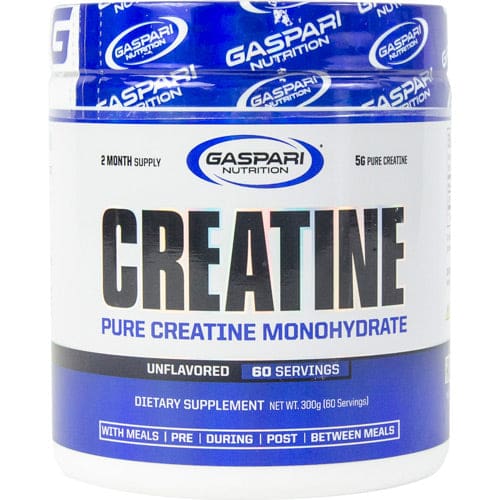 Gaspari Nutrition Pure Creatine Monohydrate, 5g of Pure Creatine, Boost  Muscle and Size (Unflavored, 60 Servings)