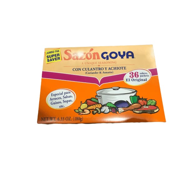 Goya Sazon Con Culantro Y Achiote 6 33oz Super Pack Shelhealth