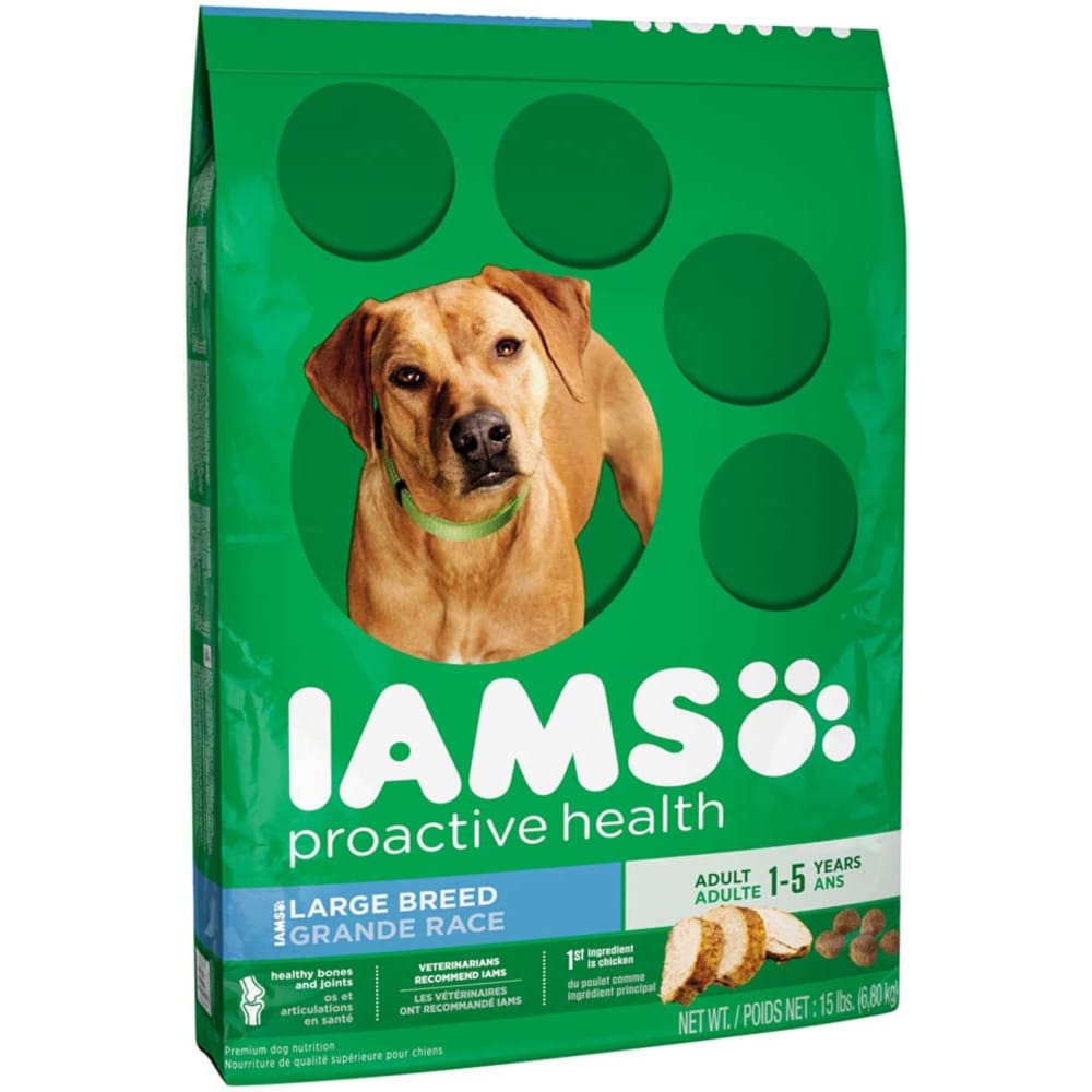 IAMS Proactive Health Adult Large Breed Dog Food 15 lb ShelHealth