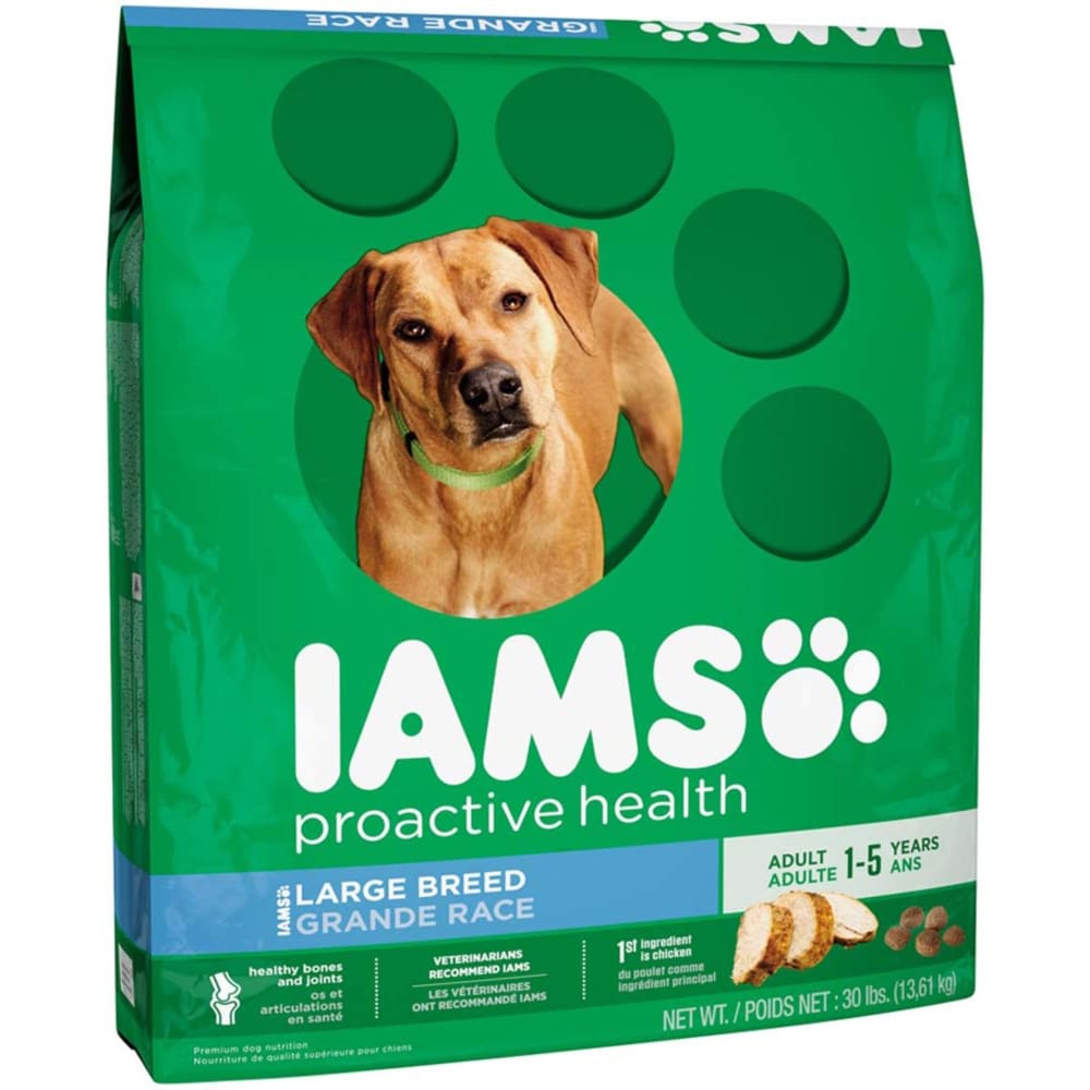 IAMS Proactive Health Adult Large Breed Dog Food 30 lb ShelHealth