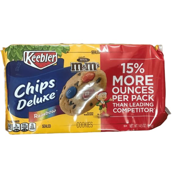 Keebler Cookies, Chips Deluxe, Rainbow, M & M's - 14.5 oz