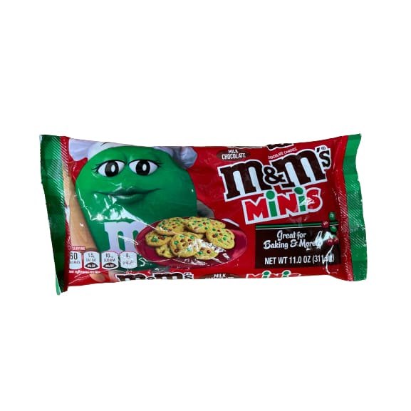 M&M's Holiday Milk Chocolate Christmas Candy Fun Size 11 Ounce Bag