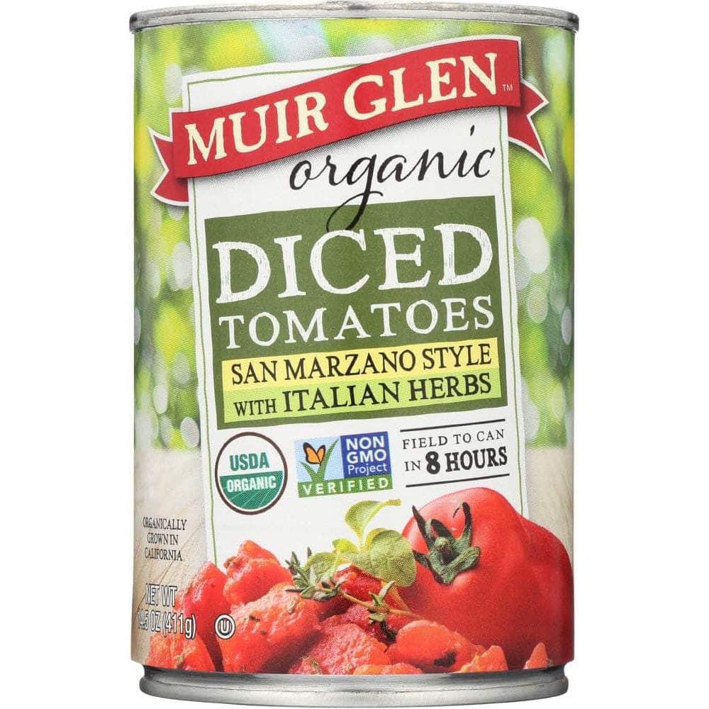 Muir Glen Organic Diced Tomatoes With Italian Herbs 14.5 oz Case