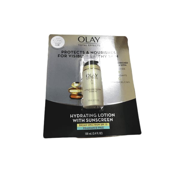 Olay Total Effects Anti Aging Face Moisturizer With Spf 15 Fragrance Free 34 Fl Oz Shelhealth 8501