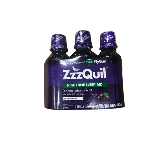 ZzzQuil Nighttime Sleep-Aid Liquid Warming Berry Flavor 36 oz. | ShelHealth