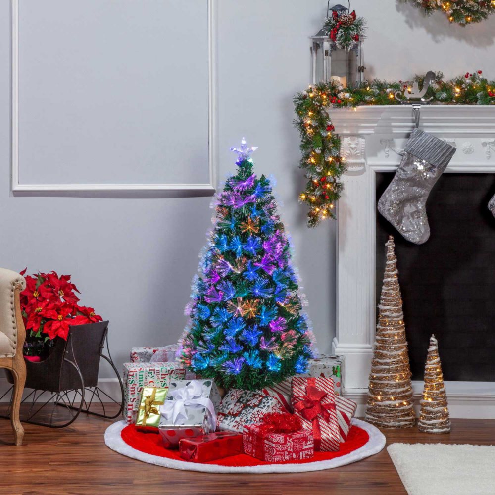 4' Color-Changing Fiber Optic Tree