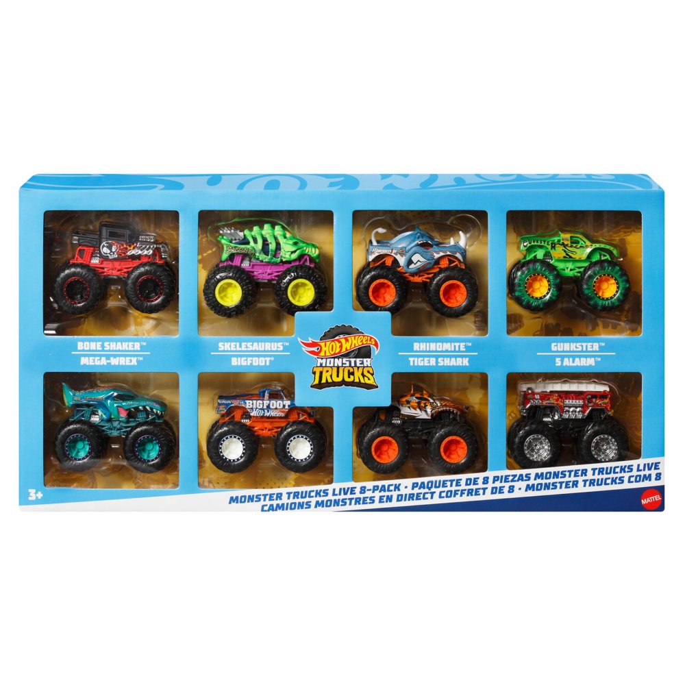 Hot Wheels Monster Trucks Live, 8 pk.