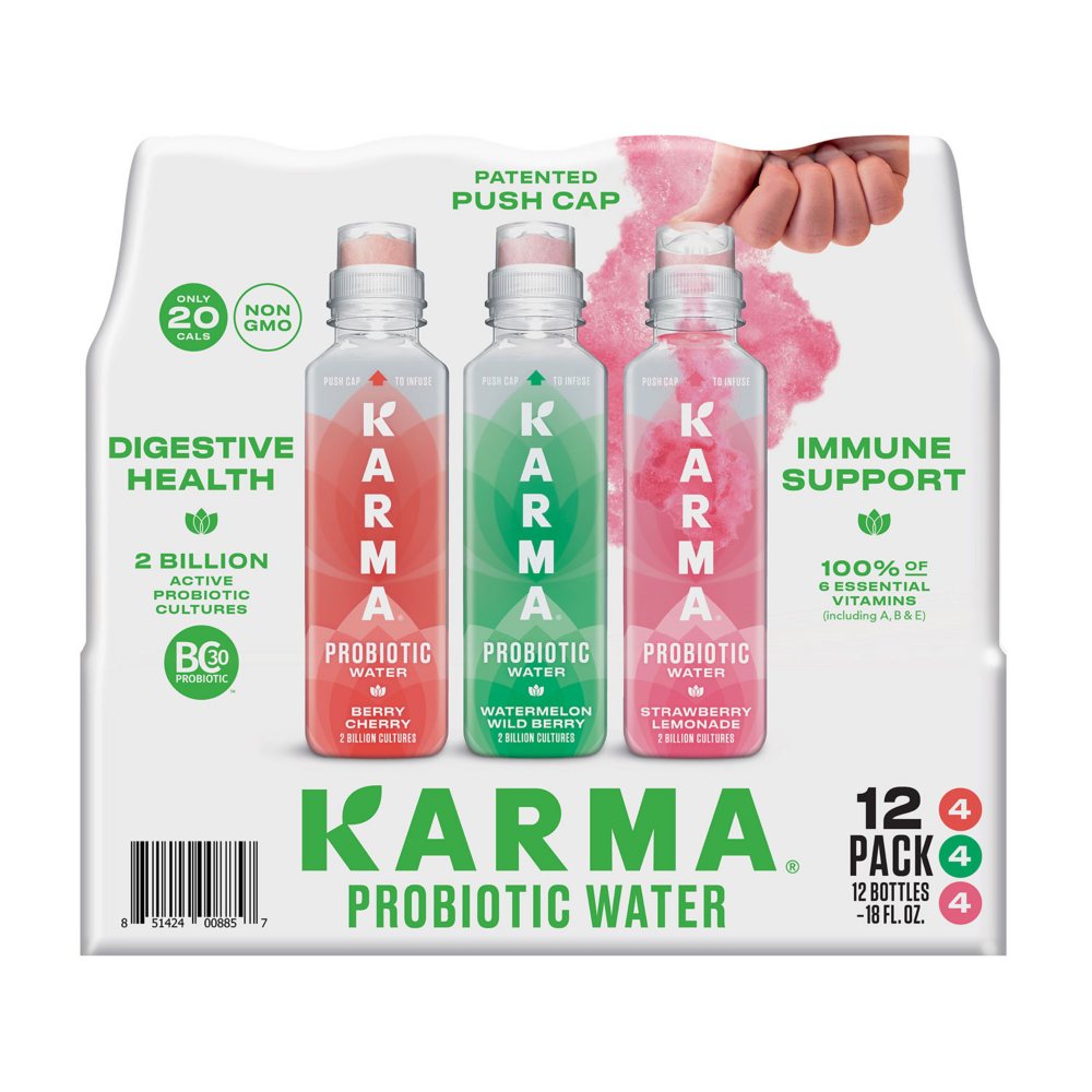 Karma Probiotic Water Variety Pack 18 fl. oz. 12 pk.