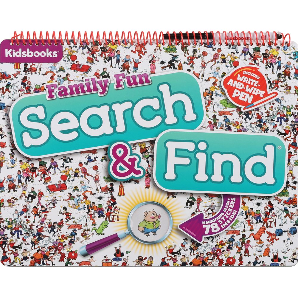 Sam's Exclusive - Giant Family Search & Find Write On Wipe Off, Spiral Bound