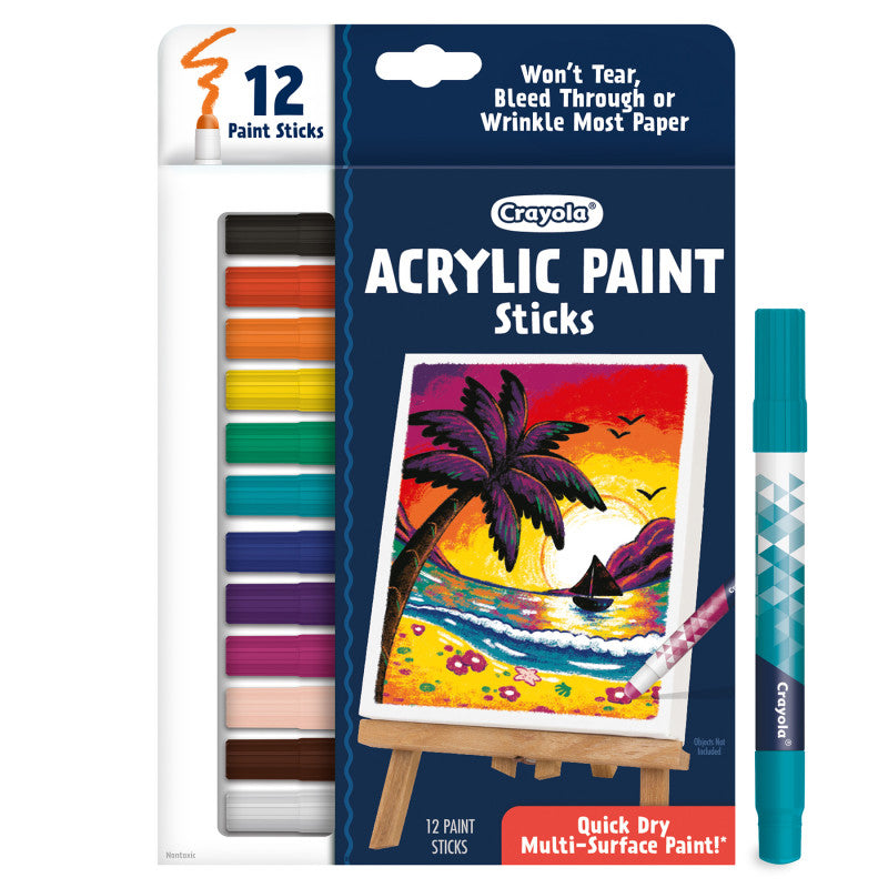 12Ct Acrylic Paint Doodle Sticks (Pack of 3)