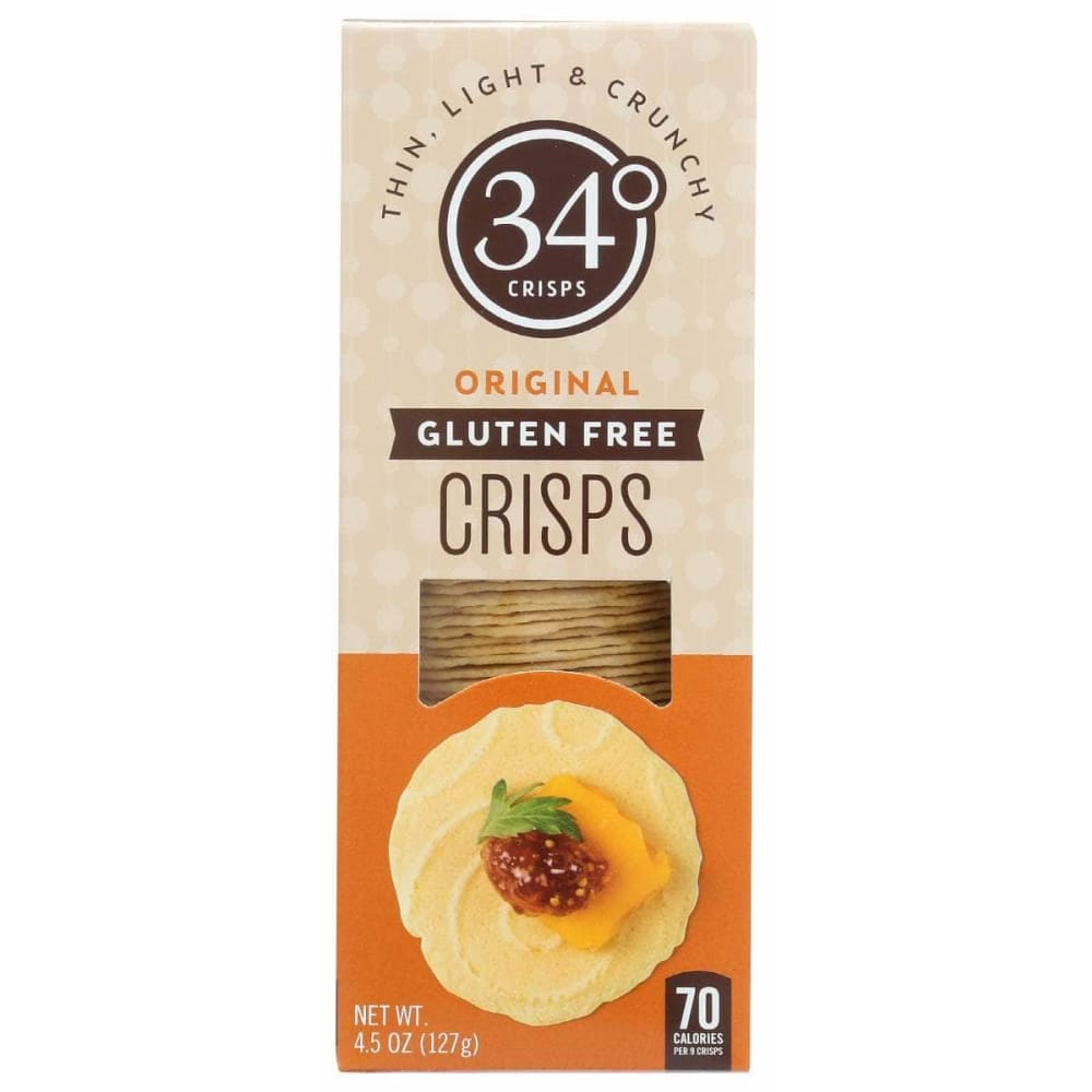 34 DEGREES 34 DEGREES Crisps Bread Original Gf, 4.5 oz