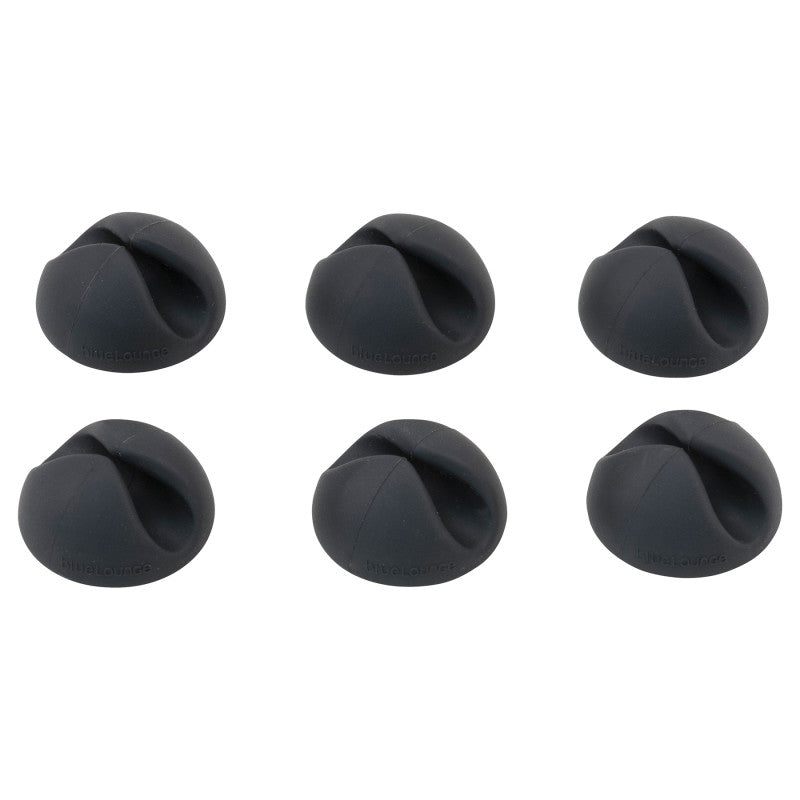 Cabledrops Black 6Pk (Pack of 6)