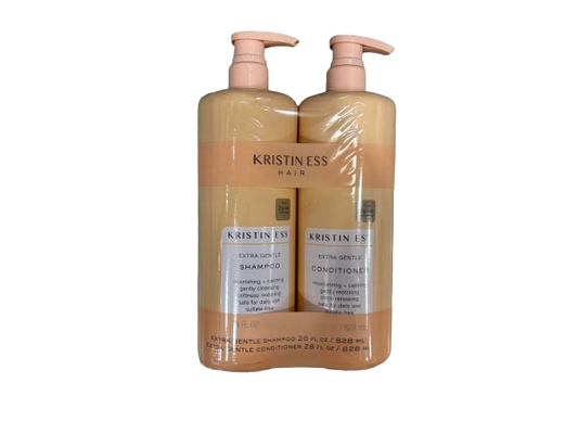 Kristin Ess Extra Gentle Shampoo and Conditioner Set, 2 x 28 oz.