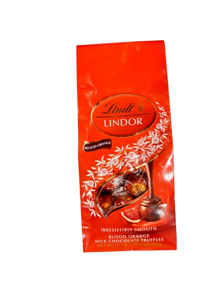 Lindt Lindor Truffles Irresistibly Smooth Blood Orange Milk Chocolate Truffles, 21.2 oz.