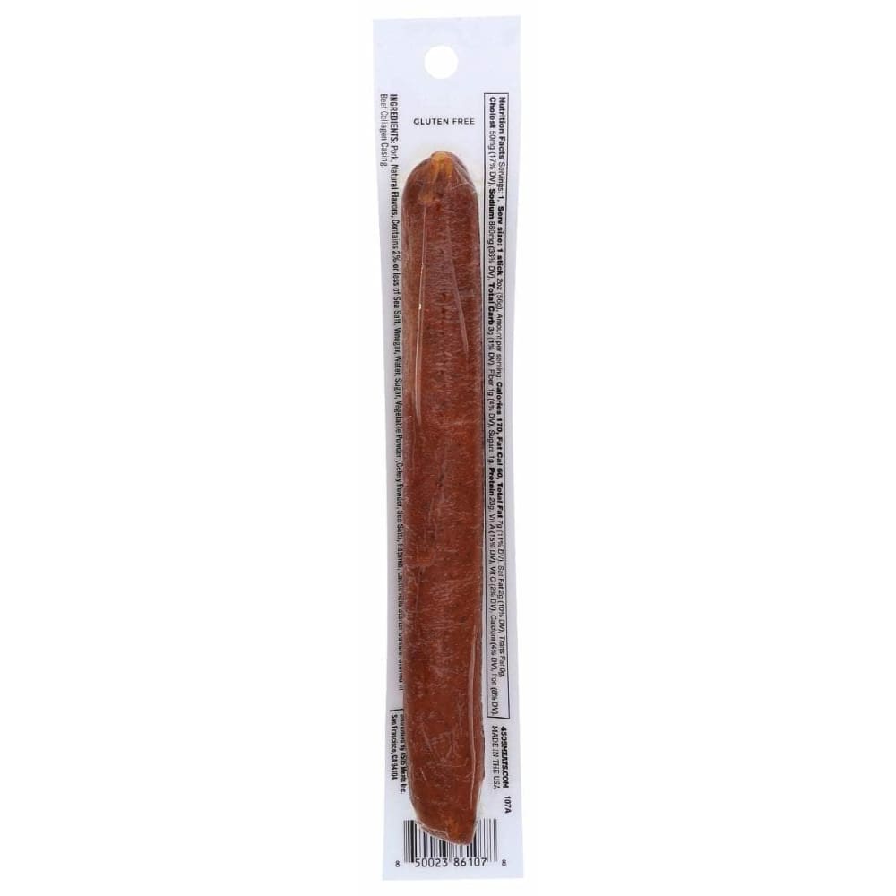 4505 MEATS Grocery > Pantry > Meat Poultry & Seafood 4505 MEATS: Snack Sausage Link Hot, 2 oz
