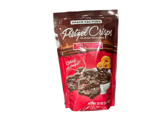 Snack Factory Pretzel Crisps Dark Chocolate Crunch, 22 Oz.