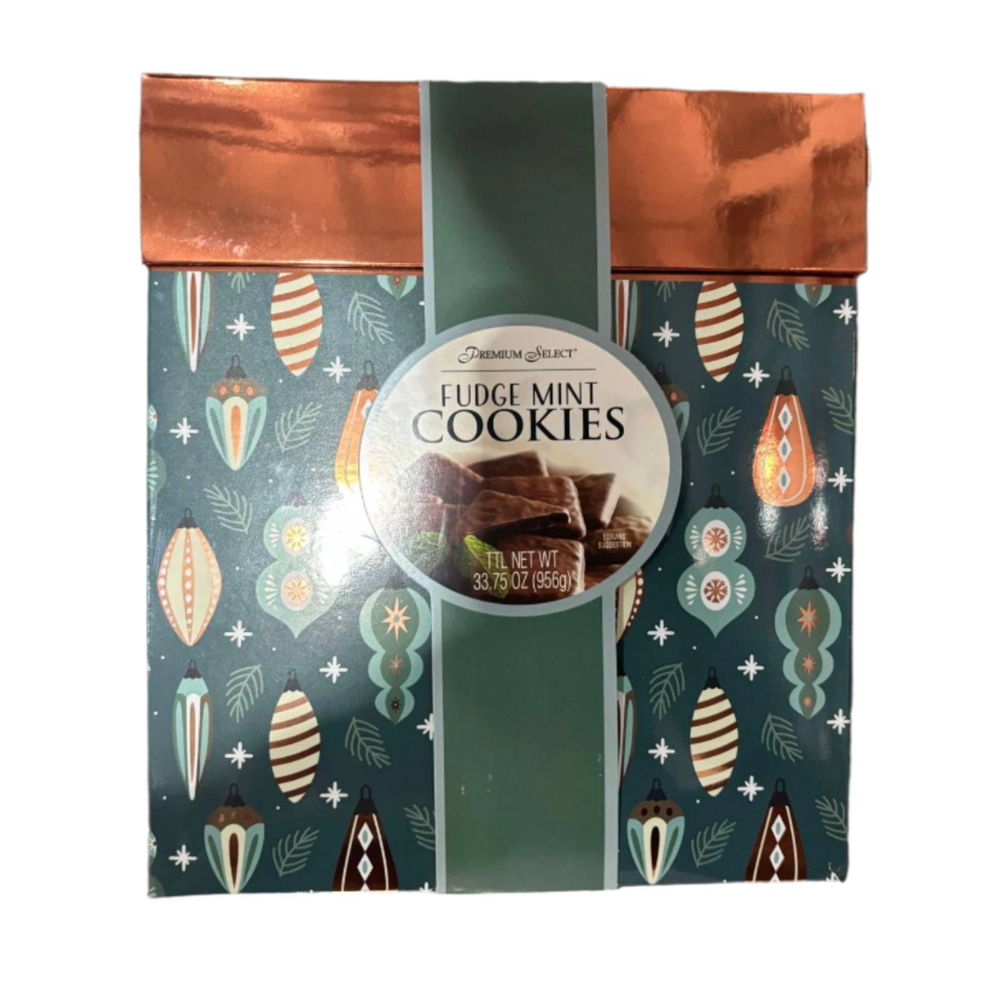 Designpac Fudge Mint Cookies 33.75 oz - Holiday Gift Box, Soft Chocolate