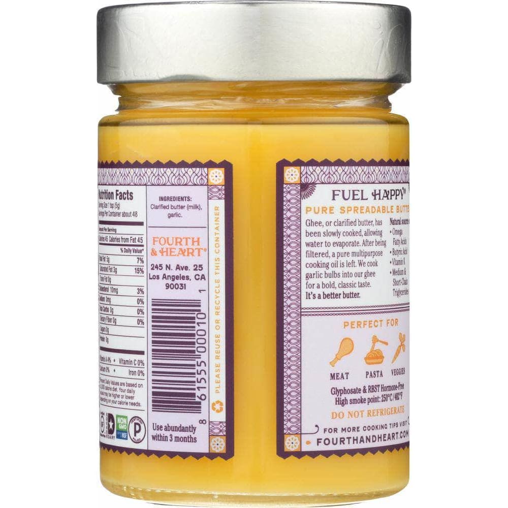 4Th & Heart 4Th & Heart Ghee Butter California Garlic, 9 oz