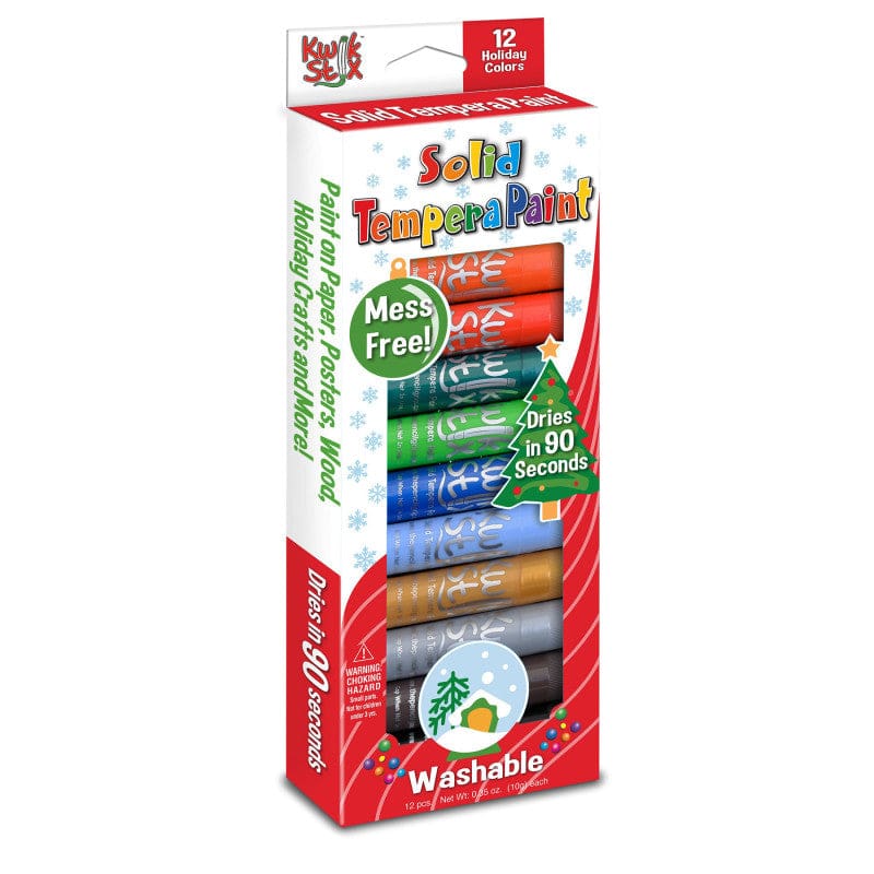 6 Sets Kwik Stix Xmas 12 Colors - Paint - The Pencil Grip