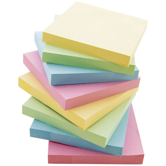 3X3In Assorted Stick On Notes 12Ct 100 Sheets/Pad (Pack of 6)