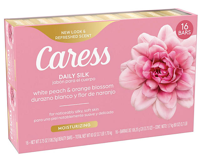 Caress Bar Daily Silk Soap Bar, 16 ct.