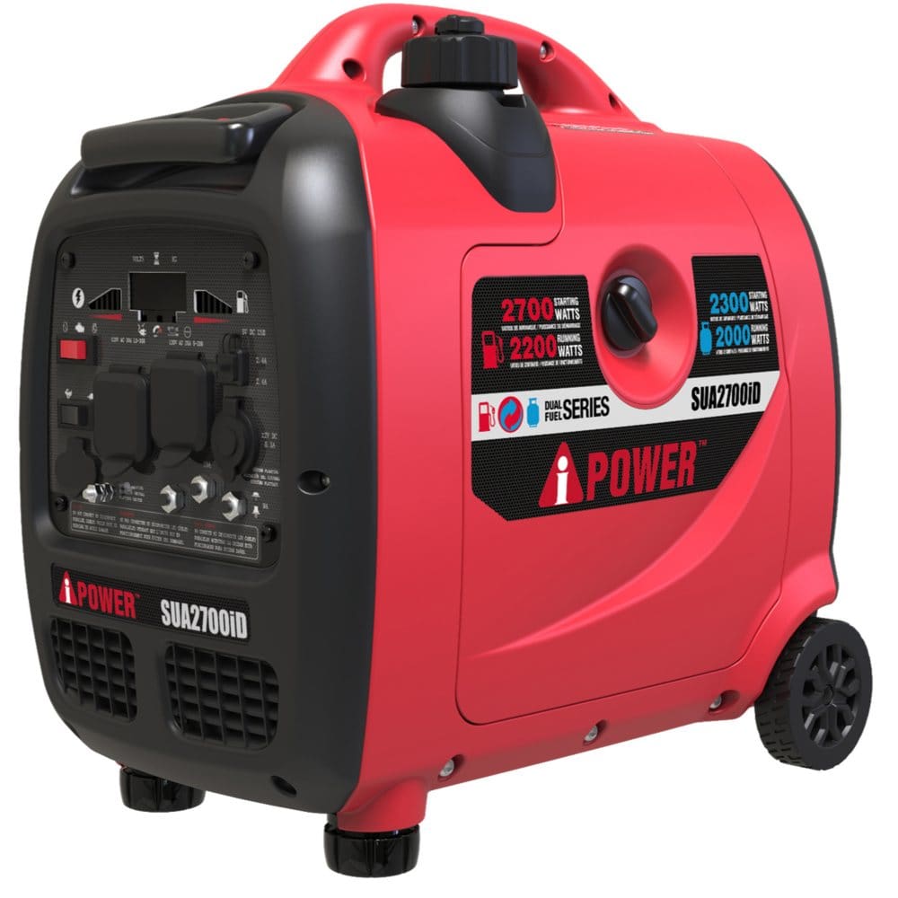 A-iPower SUA2700iD 2700 Peak Watts Dual Fuel Inverter Generator - A-iPower Generator - A-iPower