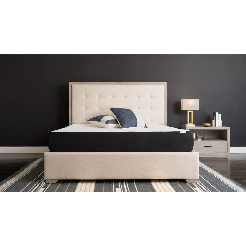 Abbyson 12 Copper Woven & Charcoal Infused Gel Memory Foam Mattress - Full Mattresses - Abbyson