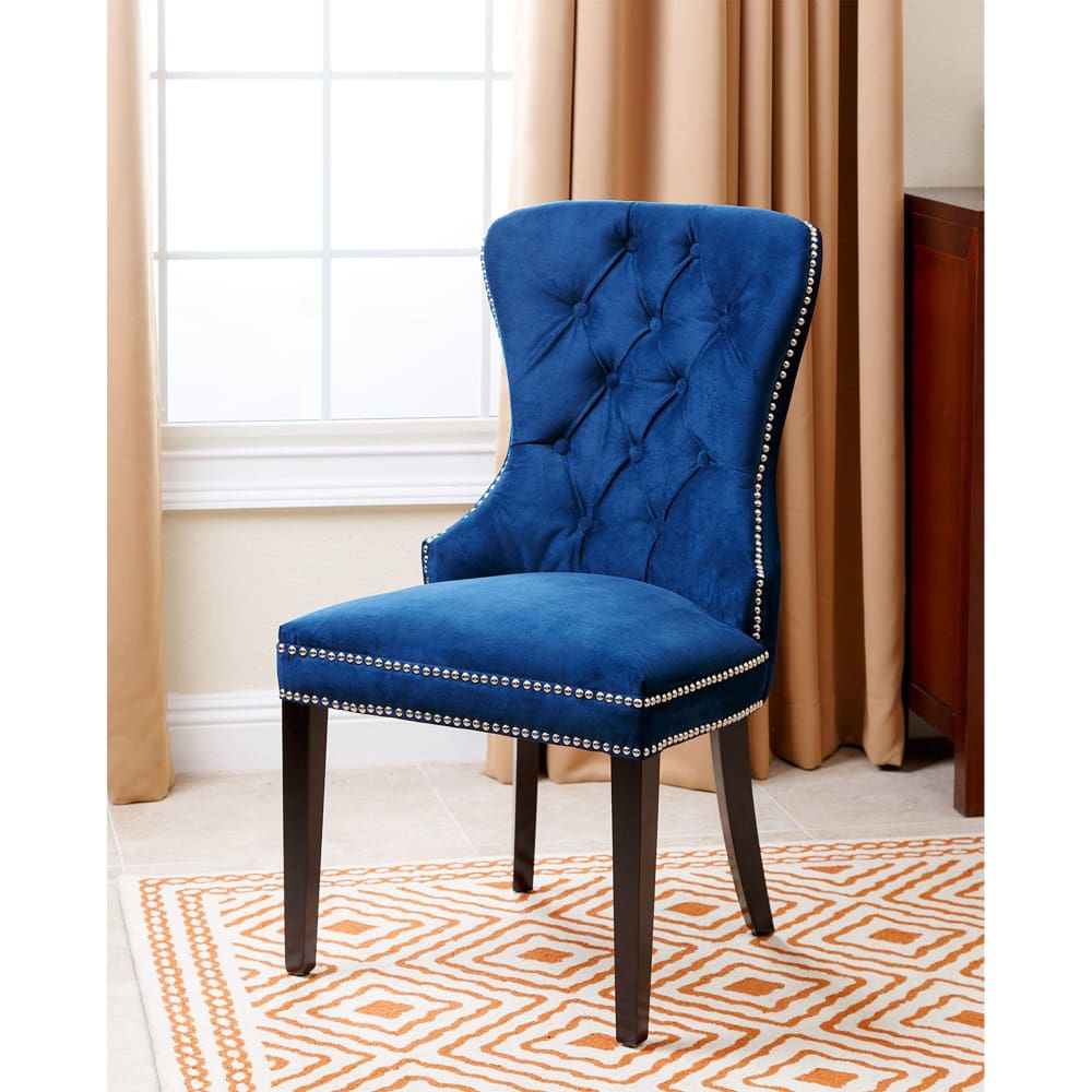 Abbyson Living Tyrus Tufted Dining Chair - Navy Blue - Abbyson Living