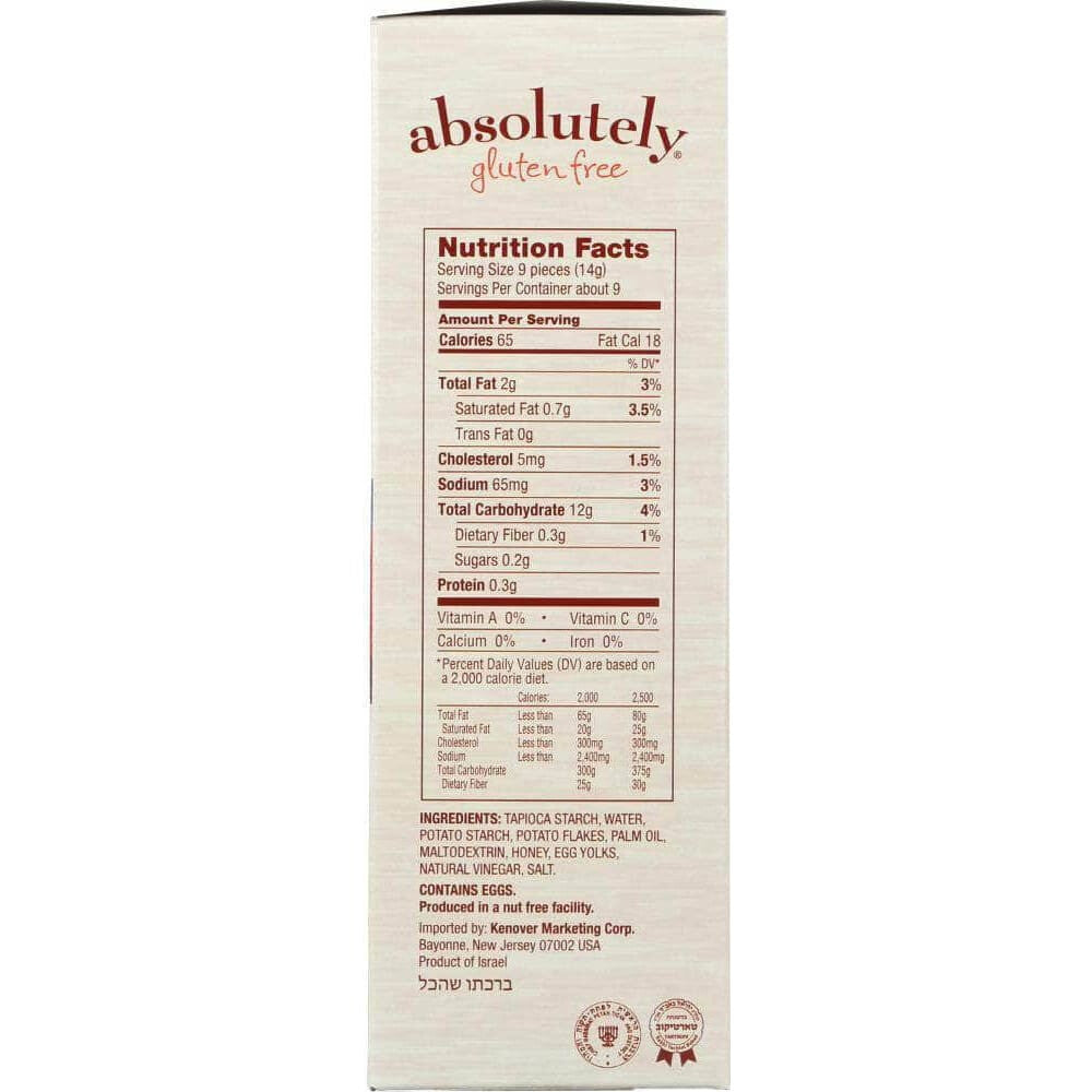 Absolutely Gluten Free Absolutely Gluten Free Cracker Gluten Free Original, 4.4 oz