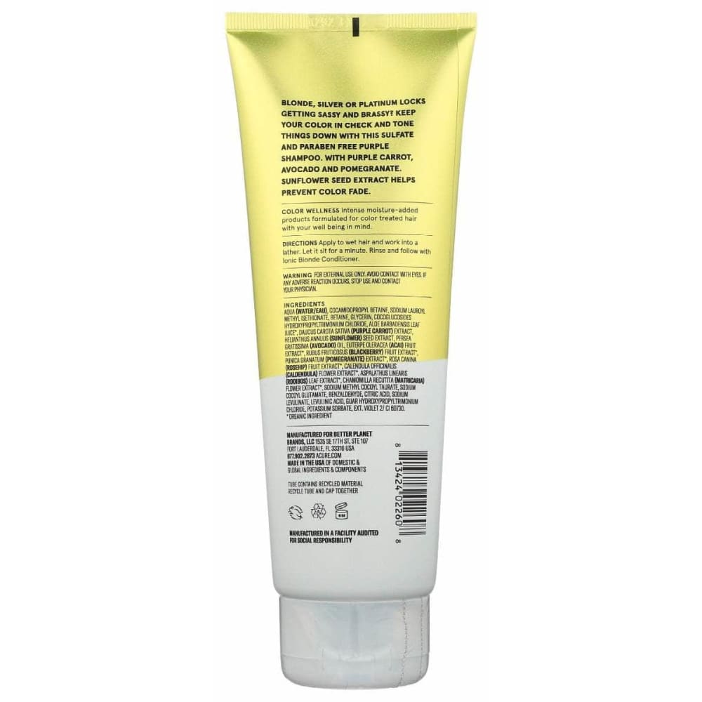 ACURE Acure Ionic Blonde Shampoo, 8 Fo