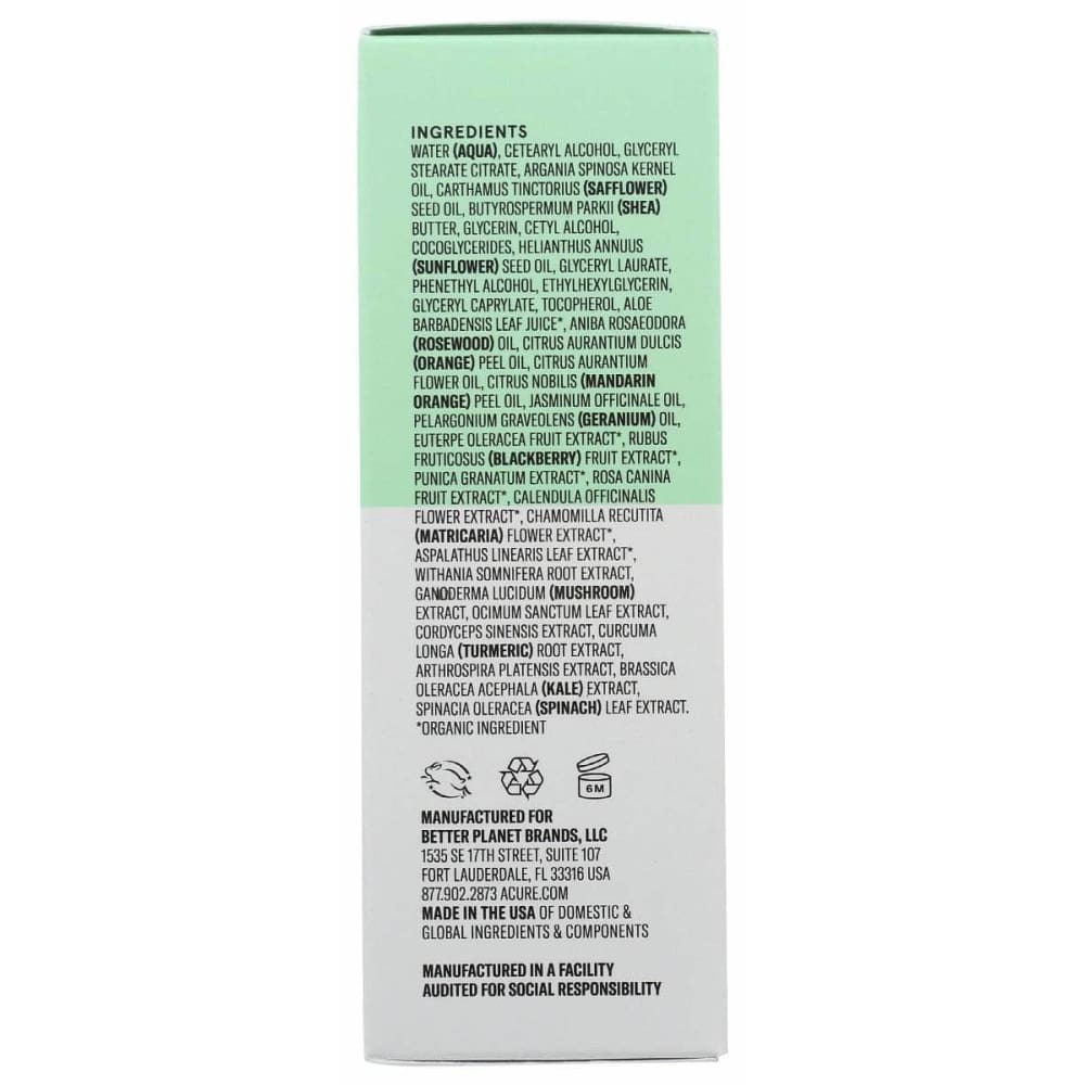 ACURE Acure Moisturizer Ultr Hydrtng, 1 Fo