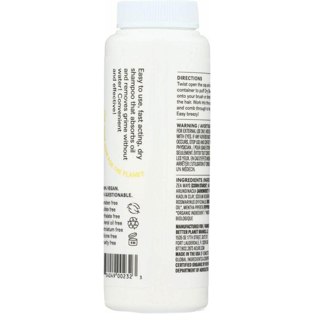 ACURE Acure Organic Dry Shampoo, 1.7 Oz