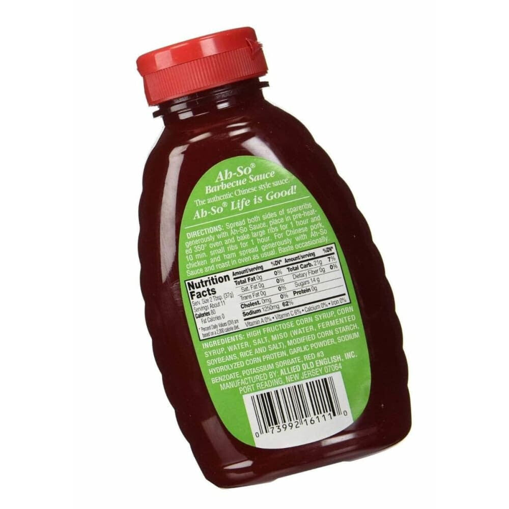 Ah So Ah So BBQ Chinese Style Sauce Squeeze, 15 oz