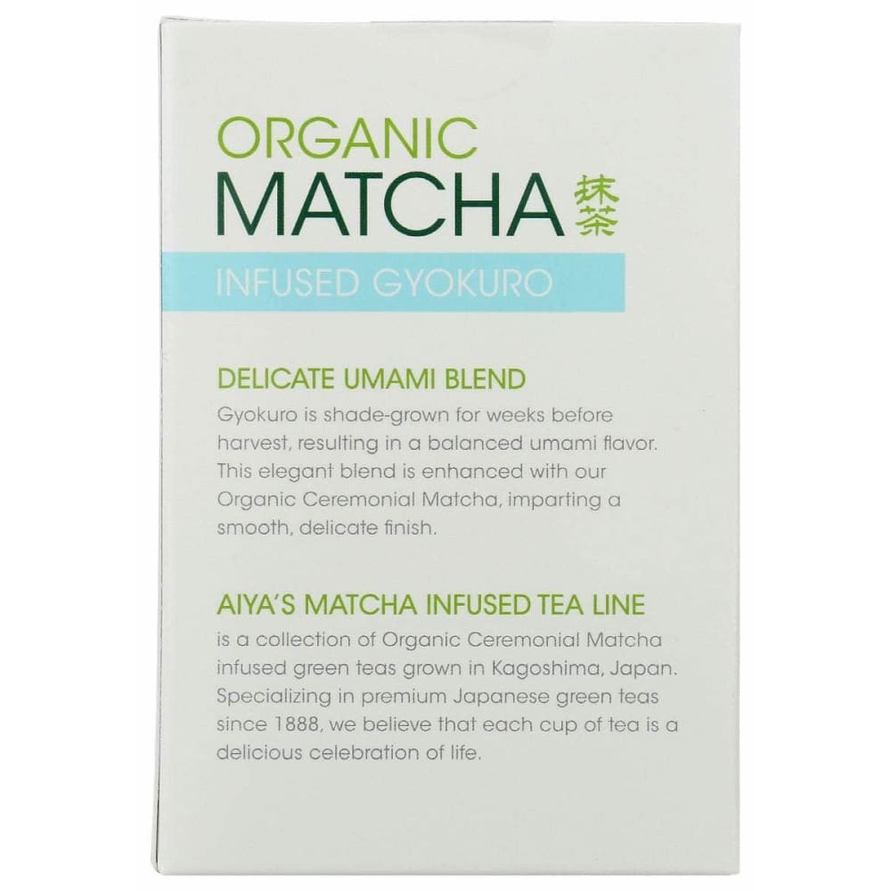 AIYA Grocery > Beverages > Coffee, Tea & Hot Cocoa AIYA Infused Gyokuro Organic Matcha, 1 ea