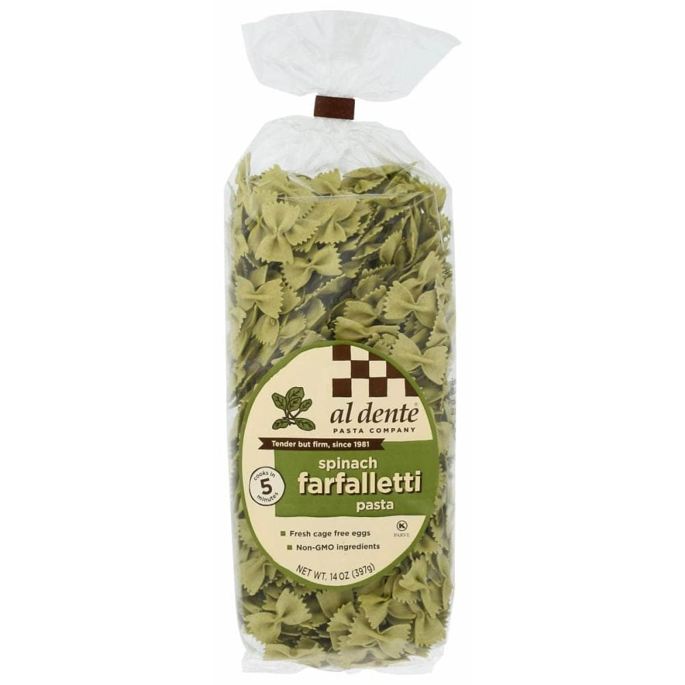 AL DENTE AL DENTE Spinach Farfalletti Pasta, 12 oz